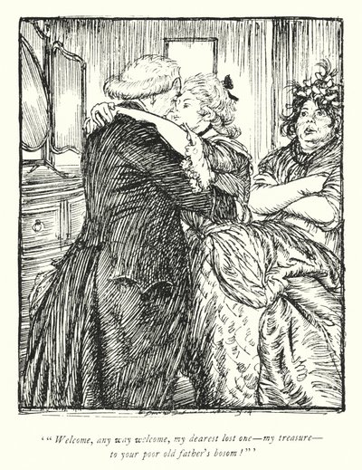 Illustrazione per Il vicario di Wakefield di Oliver Goldsmith da Edmund Joseph Sullivan