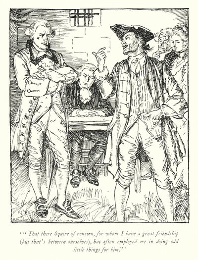 Illustrazione per Il vicario di Wakefield di Oliver Goldsmith da Edmund Joseph Sullivan
