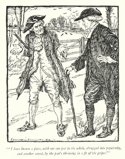 Illustrazione per Il vicario di Wakefield di Oliver Goldsmith da Edmund Joseph Sullivan