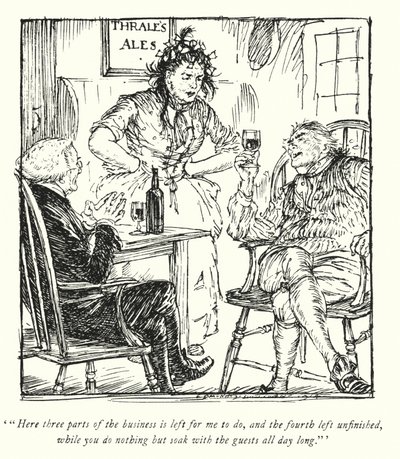 Illustrazione per Il vicario di Wakefield di Oliver Goldsmith da Edmund Joseph Sullivan