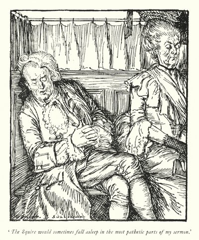 Illustrazione per Il vicario di Wakefield di Oliver Goldsmith da Edmund Joseph Sullivan