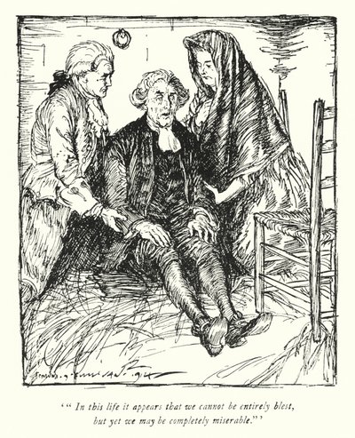 Illustrazione per Il vicario di Wakefield di Oliver Goldsmith da Edmund Joseph Sullivan