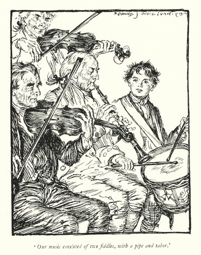 Illustrazione per Il vicario di Wakefield di Oliver Goldsmith da Edmund Joseph Sullivan