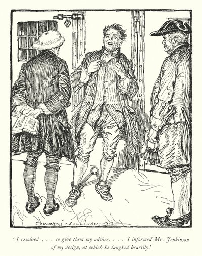 Illustrazione per Il vicario di Wakefield di Oliver Goldsmith da Edmund Joseph Sullivan