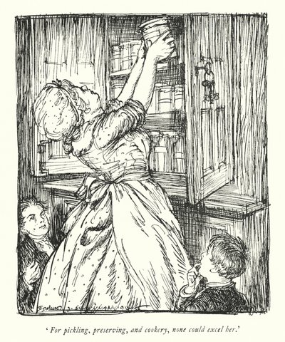 Illustrazione per Il vicario di Wakefield di Oliver Goldsmith da Edmund Joseph Sullivan