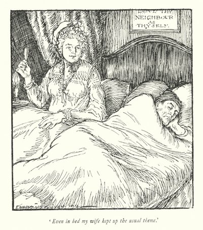 Illustrazione per Il vicario di Wakefield di Oliver Goldsmith da Edmund Joseph Sullivan