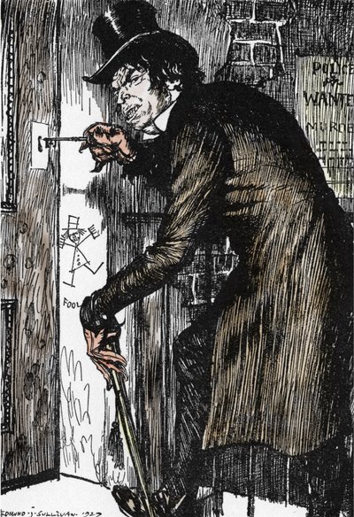 Mr Hyde torna a casa dopo una notte di avventure per prendere l