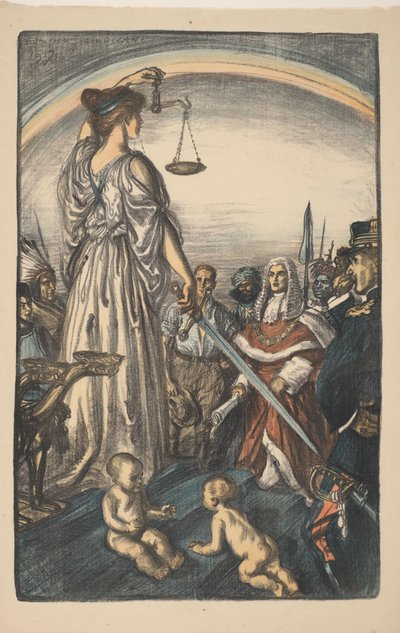 Personificazione della giustizia da Edmund Joseph Sullivan