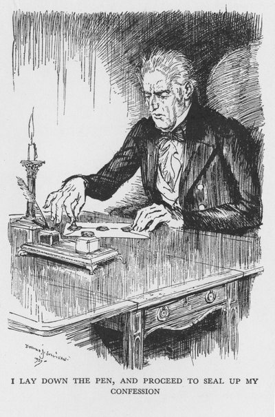Scena da Lo strano caso del dottor Jekyll e del signor Hyde di Robert Louis Stevenson da Edmund Joseph Sullivan