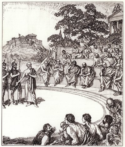 Socrate davanti ai suoi giudici da Edmund Joseph Sullivan