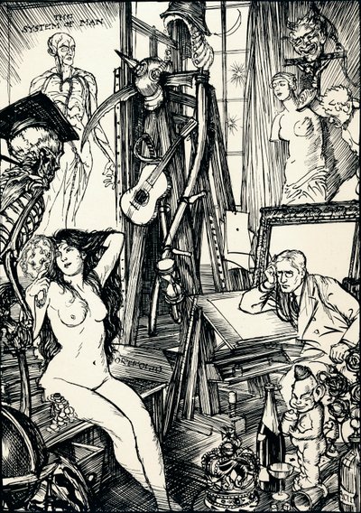 Il caricaturista - Fase VI, c1920 da Edmund Joseph Sullivan