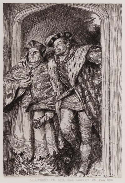 La famosa storia della vita di Re Enrico VIII, Atto I, Scena 2 da Edmund Joseph Sullivan