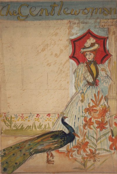 La signora, (recto); Supporta le industrie domestiche (verso), circa 1905 da Edmund Joseph Sullivan