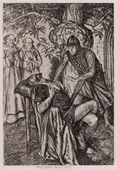 La Vita e la Morte di Re Giovanni, Atto V, Scena 7 da Edmund Joseph Sullivan