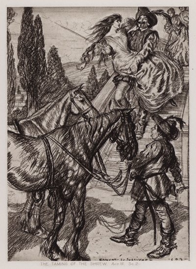 La bisbetica domata, Atto III, Scena 2 da Edmund Joseph Sullivan