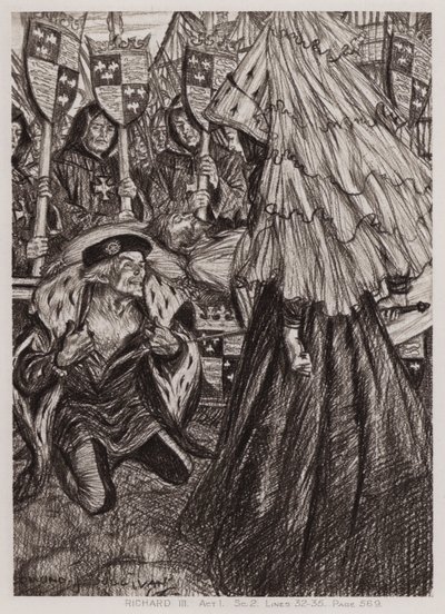 La tragedia di Re Riccardo III, Atto I, Scena 2 da Edmund Joseph Sullivan