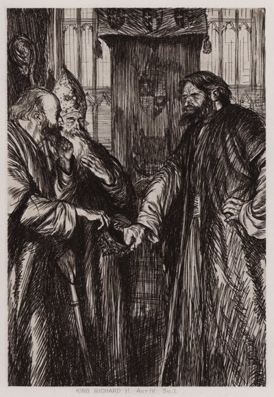 La tragedia di Re Riccardo II, Atto IV, Sc 1 da Edmund Joseph Sullivan