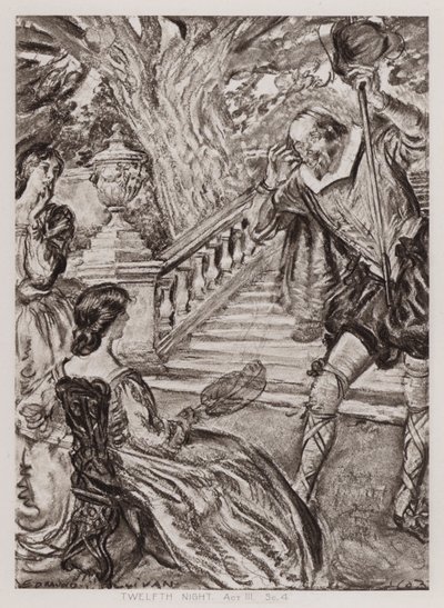 La dodicesima notte, Atto III, Scena 4 da Edmund Joseph Sullivan
