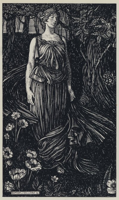 Tennyson, illustrazione per A Dream of Fair Women and Other Poems da Edmund Joseph after Sullivan