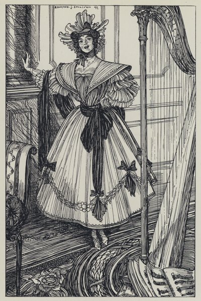 Tennyson, illustrazione per A Dream of Fair Women and Other Poems da Edmund Joseph after Sullivan