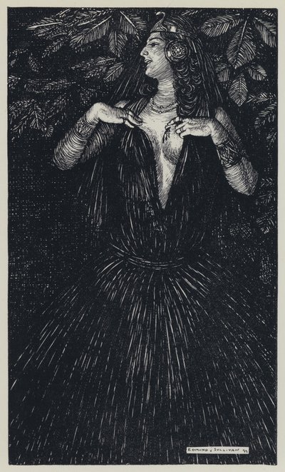 Tennyson, illustrazione per A Dream of Fair Women and Other Poems da Edmund Joseph after Sullivan