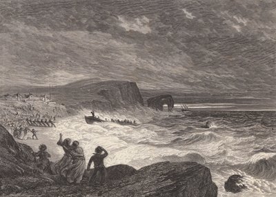 Spiaggiamento della scialuppa di salvataggio da Edmund Morison (after) Wimperis