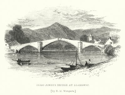 Il ponte di Inigo Jones a Llanrwst da Edmund Morison (after) Wimperis