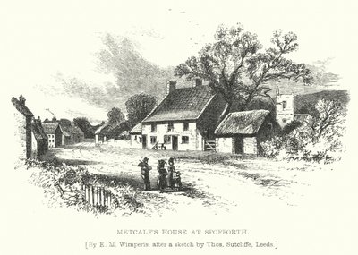 Casa di Metcalf a Spofforth (incisione) da Edmund Morison (after) Wimperis
