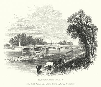 Ponte di Musselburgh da Edmund Morison (after) Wimperis