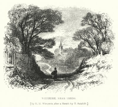 Whitkirk, vicino a Leeds (incisione) da Edmund Morison (after) Wimperis