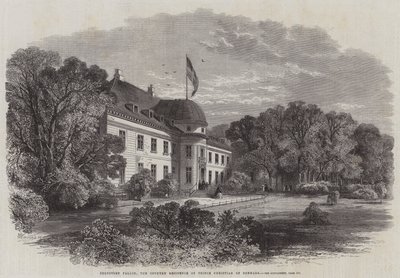 Palazzo Bernstorf, la residenza di campagna del principe Cristiano di Danimarca da Edmund Morison Wimperis