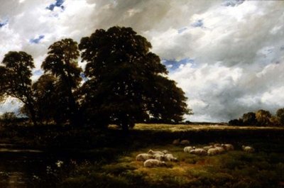 Paesaggio con pecore da Edmund Morison Wimperis