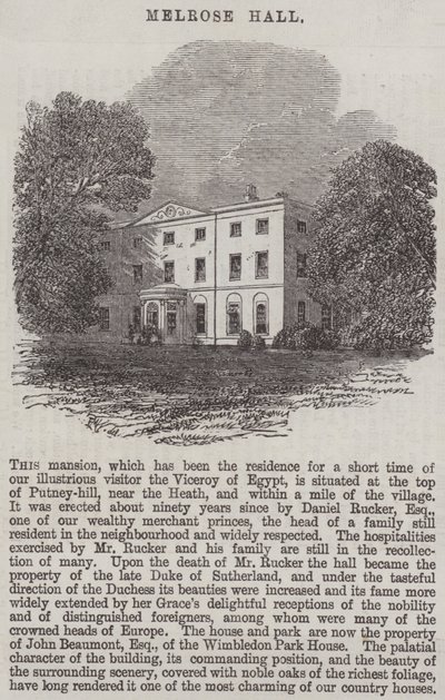 Melrose Hall da Edmund Morison Wimperis