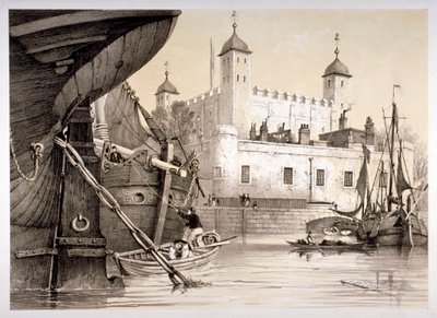 Torre di Londra, c1840 da Edmund Patten