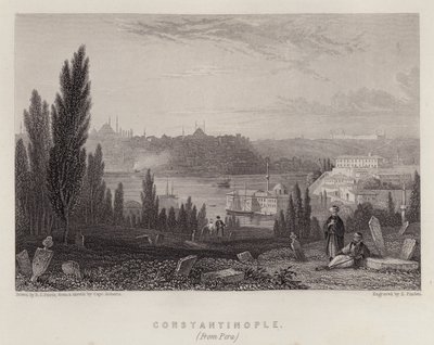 Costantinopoli, da Pera da Edmund Thomas (after) Parris