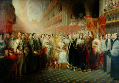 Incoronazione della Regina Vittoria da Edmund Thomas Parris