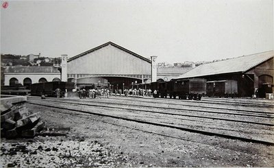Gare de Perrache a Lione da Edouard Denis Baldus