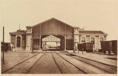 Tolone, Gare (stazione ferroviaria di Tolone), 1861 o più tardi (foto) da Edouard-Denis Baldus