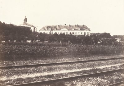 Abbazia del Gard vicino ad Abbeville, c. 1855 da Édouard Baldus