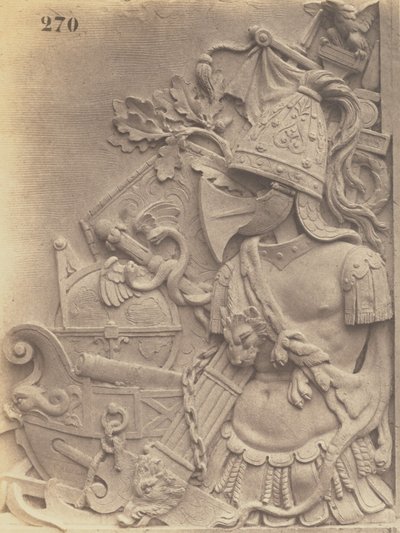 [Elemento decorativo di Emile Knecht, Decorazione del Louvre, Parigi]. da Édouard Baldus