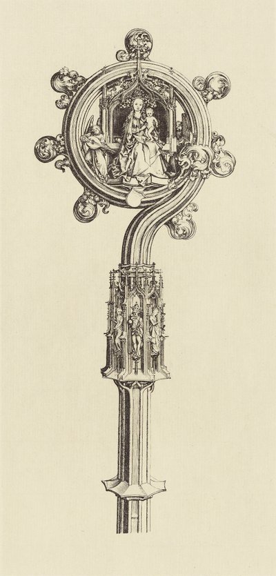 [Design per il personale di Martin Schongauer]. da Édouard Baldus