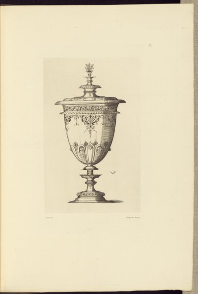 [Disegno per un vaso di Virgil Solis]. da Édouard Baldus