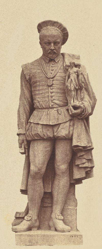 [Pilon, statua di Louis Desprez, decorazione del Louvre, Parigi]. da Édouard Baldus