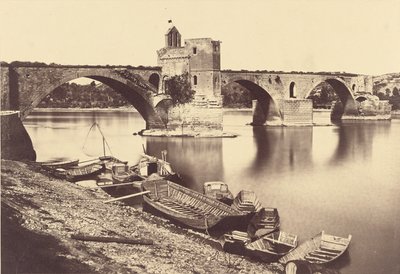 Ponte Saint Bénézet, Avignone da Édouard Baldus