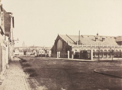 Gable sud della stazione ferroviaria di Boulogne, c. 1855 da Édouard Baldus