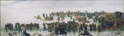 Treno dei feriti da Edouard Castres