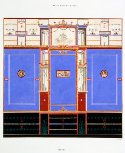 Decorazione murale, Casa dei Dioscuri, Pompei da Edouard Clerievanse