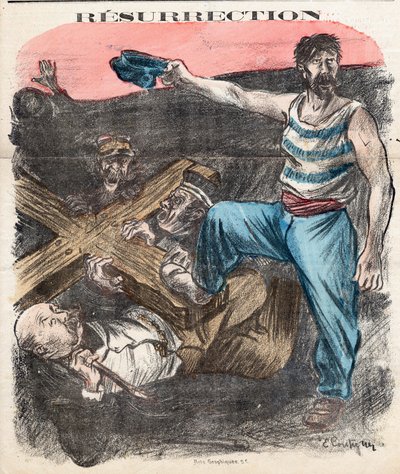 Copertina di "The Socialist Chambard", numero 71, Satirico a colori da Edouard Couturier