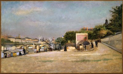 Il Pont des Arts e il Pont-Neuf, visti dalla riva del Pont des Saints-Pères, circa 1880 da Edouard Cremieux