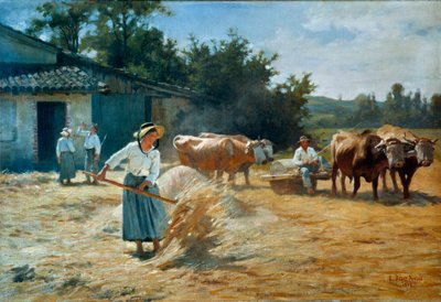 Lavori del campo da Edouard Debat Ponsan